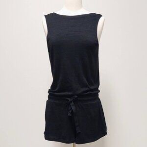 Wilifred Free (Aritzia) Black Sleeveless Shorty Romper w/Pockets Size: S